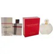 Various Designers Forever Elizabeth and Burberry London Kit For Women 2 Pc Kit 3.3oz EDP Spray, 1.6oz EDP Spray