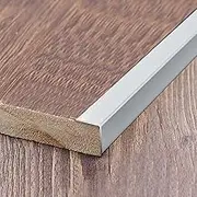 Carpet Trim Strip Transition Strip Stair Nosing Edge Protector Metal, Customizable Step Edging Trim Strips for Wood Stairs, Cuttable Stair Edging Transition Strip 36"/45.5"(White,120cm(47.2"))