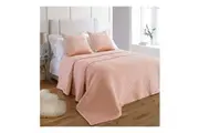 Riva Home Brooklands Bedspread (Blush) (240x250cm)