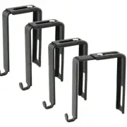 Adjustable and Reusable Cabinet For Door Hooks Set of 4 Long lasting Utility