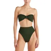 [HUNZA G] HUNZA G 'Ruby' bikini Woman One Size One Size Green
