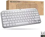 Logitech MX Keys Mini for Business Wireless Keyboard Pale Gray (Brand New)