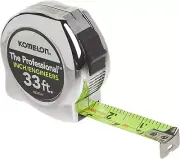Komelon 433IEHV High-Visibility Professional Tape Measure Both Inch and Engineer