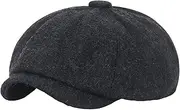 [Maxpetus] Beret for Middle-Aged and Elderly Men Octagonal Newsboy hat Flat hat Painter's hat