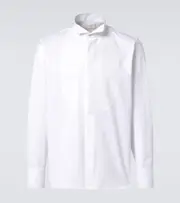 [Saint Laurent] Saint Laurent Cotton tuxedo shirt UK 15,75 white