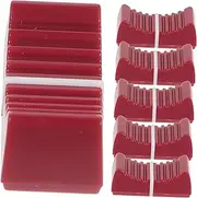 Kisangel 6pcs Potentiometer Straight Sliders Knobs Guitar Potentiometer Accessory Potentiometer Knobs Potentiometer Part Rheostat Control and Knob Rotary Knob Flat Push Knobs Red Abs