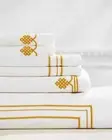 $654 NEW Serena & Lily Soho 5 PC Sheets Duvet Case Sham White Ochre Yellow TWIN