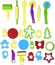 Abaodam 24pcs Plasticine Mould Diy Colored Clay Tools for Boy Girl Animal Shapes Educational Play Molds for Creative Sensory Play and Imagination Development