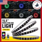 Truck Car 15.5" LED RGB 3rows Wheel Ring Lights Rim Light Bluetooth APP Control