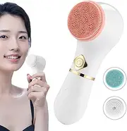 Electric Facial Cleansing Brush, Electric Face Scrubber, Electric Facial Exfoliaating Device, Face Cleaner Brush Women Waterproof Facial Cleanser Brush Face Wash Brush Face Washer