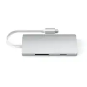 Satechi USB-C Multi-Port Adapter 4K HDMI w/ Ethernet V2, Silver