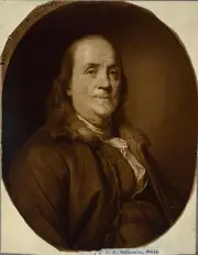 Benjamin Franklin Photograph - Vintage Photo from 1907