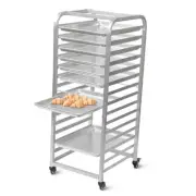 Bakery Bun Pan Speed Rack - Half Sheet Only, 15 Tiers Bakery Cart & Drying