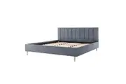 Kelly Velvet Bed Frame - Grey - King