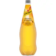 Schweppes Orange Mango Natural Mineral Water Bottle 1.1l