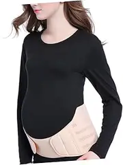 [Holibanna] Maternity Support Belt Comfortable Breathable Belly Band for Size Belly Band Size l (nude)
