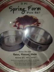 Cake pans SPRINGFORM 3-Piece Springform Cake Set 9" - 10" - 10.5" Diameter Pans