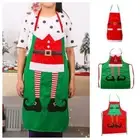 Elf Santa Claus Apron Velvet Kitchen Cooking Apron Home