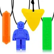 1-6PCS Sensory Kids Chew Necklace For Autism,ADHD,Biting Kids Chewy Baby Toys AU