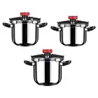 Stainless Steel Pressure Cooker Instant Cooking Pot Multipurpose Safe Lid
