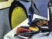 Oil painting Preston-Dickinson-Still-LIfe-with-Yellow-Green-Chair Preston-Dickin