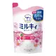 日本原裝進口 牛乳石鹼 牛乳精華沐浴乳補充包(玫瑰花香) 400ml (7.2折)