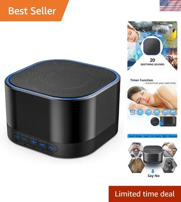Dual Power White Noise Machine: 20 Soothing Sounds, Sleep Timer & Memory Options