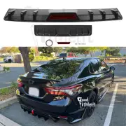 For Toyota Camry SE XSE 2018-24 Black Rear Lip Bumper Diffuser Splitter Spoiler (for: Toyota)