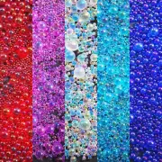 50 Gram Glass Caviar MicroBeads Bubbles Balls Beads Fillers Mixed Size Nail Art