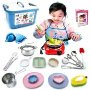 Kids Junior Tiny Real Easy Cooking Kitchen Set and Baking Kit - 22 Pc. Mini S...