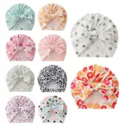 Infant Hospital Hat Baby Brimless Hat Newborn Girl Boys Breathable Indian Bows