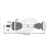 GSP CV Shaft - CVS.ME01