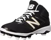 [New Balance] Men's PM4040V3 TPU Baseball Shoe, Black/White, 6.5 D US