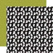 2 Sheets of Echo Park Paper I LOVE HALLOWEEN 12x12 Cardstock - Boo-tiful Ghosts