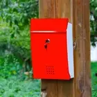 Villa metal mailbox with lock, wall mounted community newspaper box