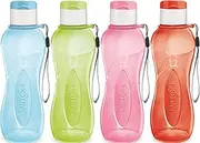 MILTON Sports Water Bottle Kids Reusable Leak-Proof 25 Oz 4 Set Plastic Wide Mouth Large Big Drink Bottle Bpa And Leak Free With Handle Strap Carrier For Cycling Camping Hiking Gym Yoga Bright 4 Pack