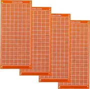 MUCKLILY 4pcs PCB Circuit Boards for Electronics Projects Insulation Easy Soldering Layout for Prototyping and Component Connections