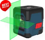 Laser Level Cross Line Self-Leveling 360° Rotatable Vertical & Horizontal Green