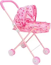 Small Stroller Accessory Lightweight Doll Stroller for Imaginative Play for Dollhouses Enhances Parent Interaction Elegant Design