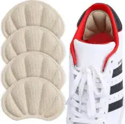 Heel Cushion Inserts, Mesh Grips Pads for Boots, Loose Shoes Too Big, Reusable