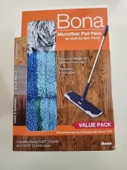 Bona Microfiber Wet/Dry Mop Refill Pad Multipack (3-Pack)