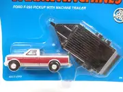 ERTL - FARM MACHINES FORD F-250 PICKUP TRUCK / MACHINE EQUIPMENT TRAILER - 1/64
