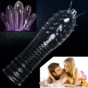 Men-Condom-Penis-Extender-Enhancer-Ball-Stretch-Sleeve-Enlarger-Girth-Extender