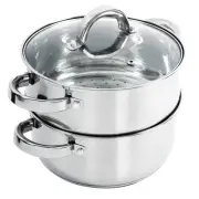 Oster Hali 3-Piece Stainless Steel Steamer Set w Lid