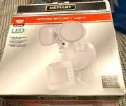 Defiant Motion-Activated Security Light 180 Degree Wide Metal White 1600 Lumens