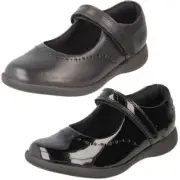 Clarks Girls Formal/School Shoes Etch Craft