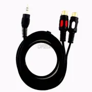 6ft 3.5mm stereo male Plug to 2 RCA Female Jack Converter Adaptor Audio Y Cable