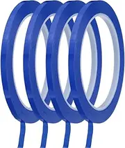 uxcell Whiteboard Tape 5mm Self Adhesive Graphic Chart Line Tape 66 Meters Grid Marking Stickers for Pinstripe Dry Erase Board Scrapbooking DIY Art Crafts, Blue, Pack of 4
