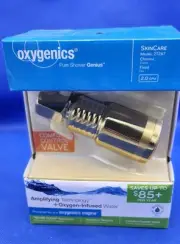 Oxygenics Amplifying Technology Oxygen Infused Shower Head Model 27267 Gold Tone