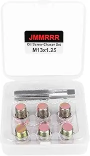 JMMRRR Oil Drain Plug Tap Thread Repair Kit M13 x 1.25MM Oil Pan Screws Rethread Tool Oil Drain Plug Thread Repair Tool Kit